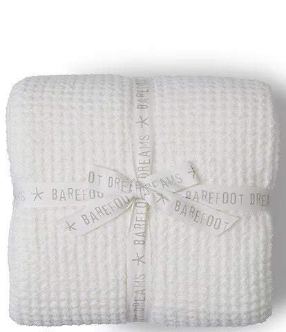 Barefoot Dreams Waffle Blanket Cream