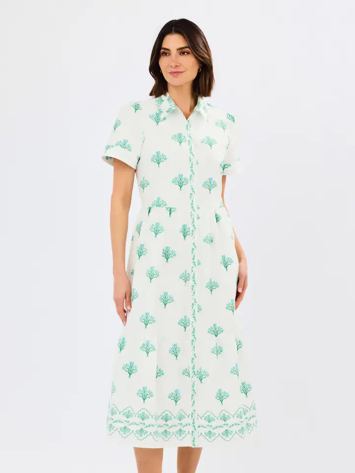 Mary Square Jema Blue Floral Dress