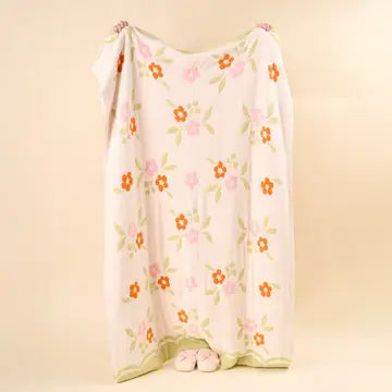 Cozy Dreams Luxe Floral Pink Blanket