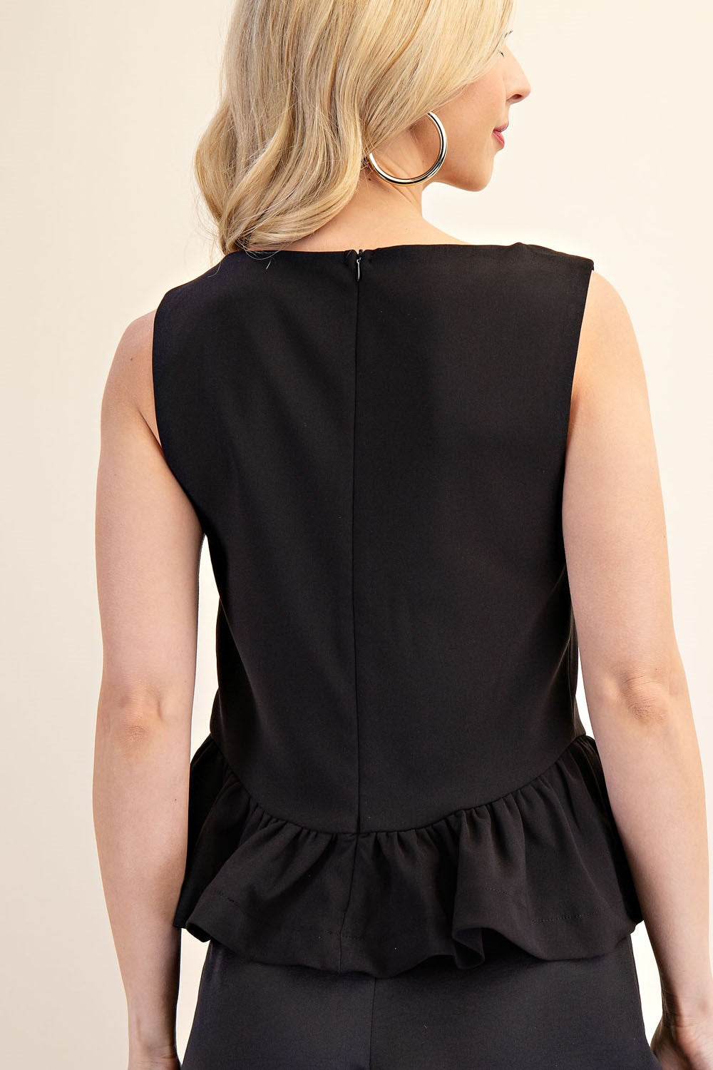 The Megan Boatneck Top Black
