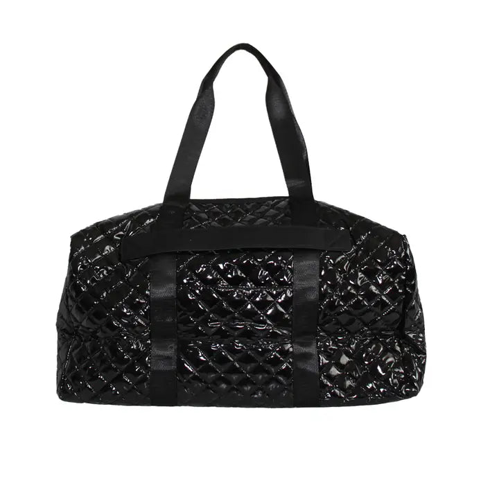 Glossy Black Debra Diamond Weekender