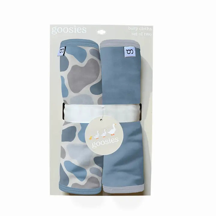 Watercolor Camo Burp Cloth Set