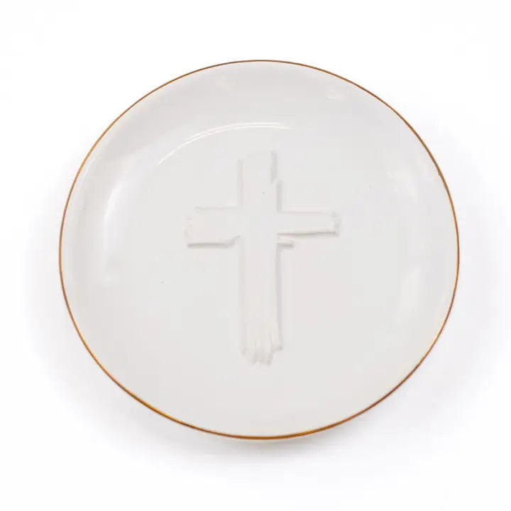 Cross Combo Tea Towel/ Trinket Dish Gift