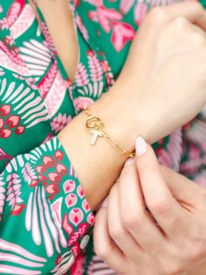 Mary Square Thea Charm Bracelet Medium 7.5