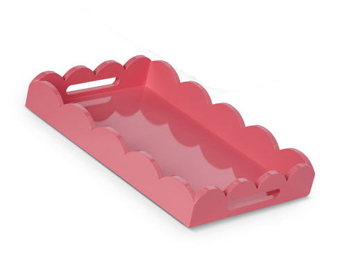 Bubble Gum Scalloped Tray Large