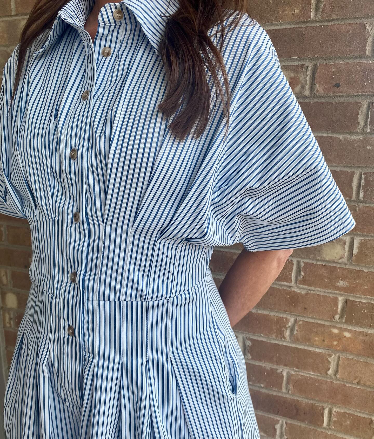 Sail Away Pleated Romper
