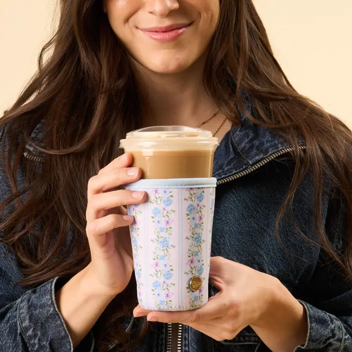 Sip Savvy Drink Sleeve Secret Garden Blue