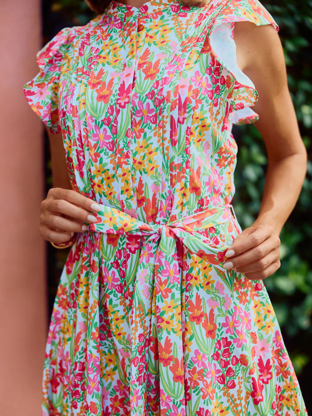 Jenn Happy Blooms Coral Dress