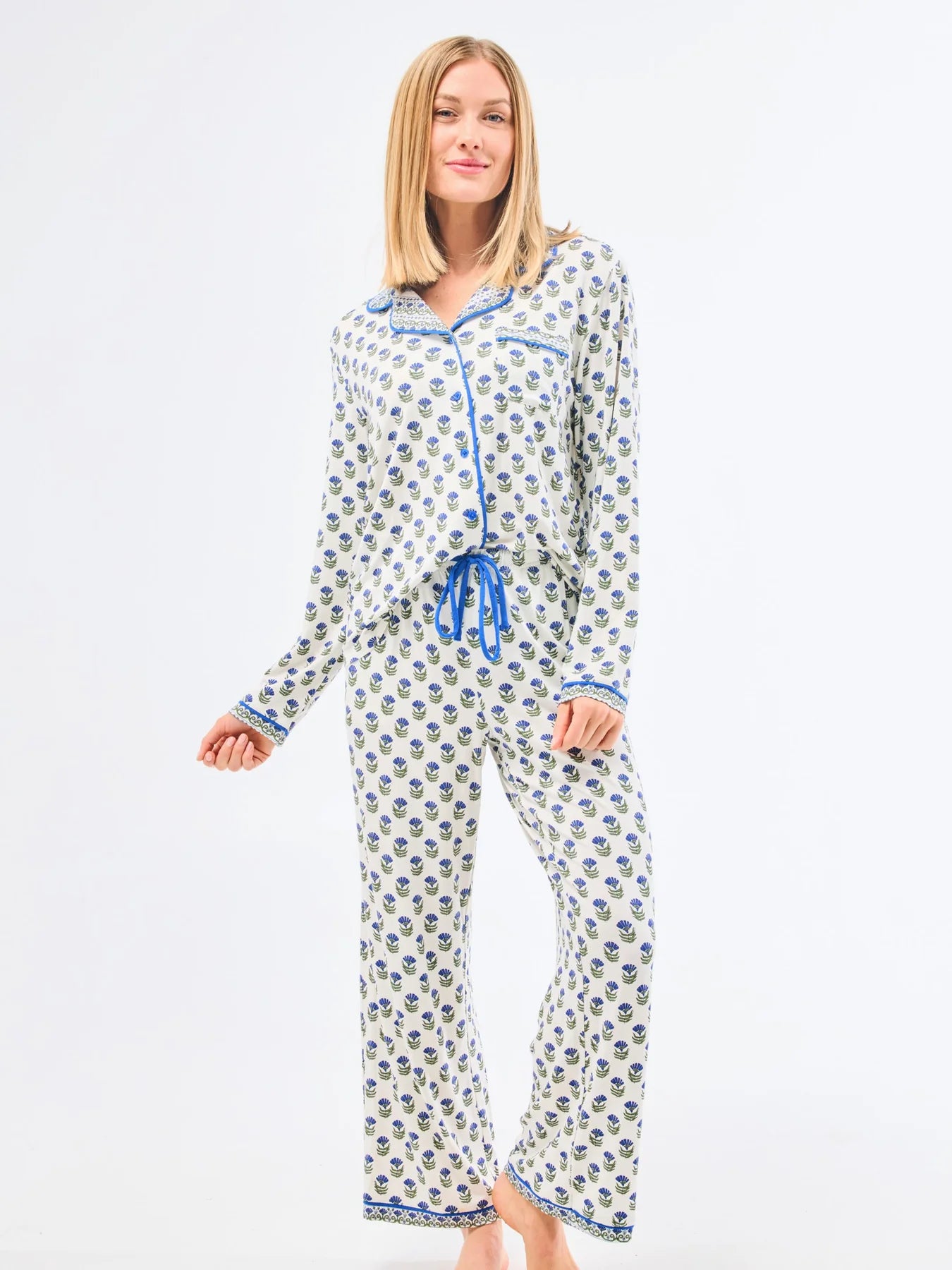 Mary Square PJs Charlotte Floral Foulard