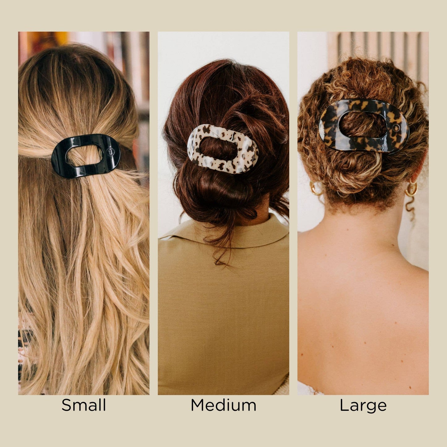 Flat Round Hair Clip | Large | Summer Brights