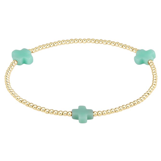 enewton Signature Cross 2mm Gold Bracelet Mint
