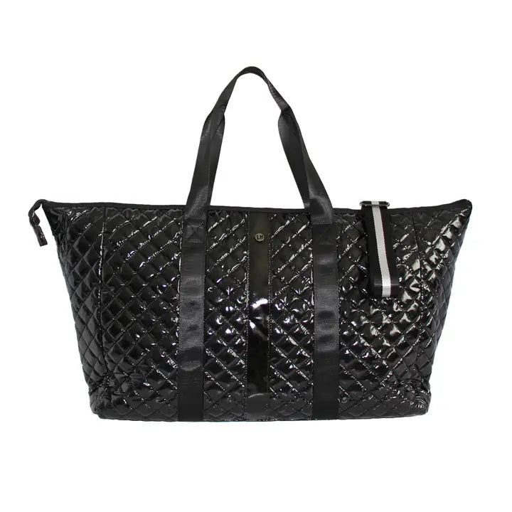 Glossy Black Debra Diamond Weekender