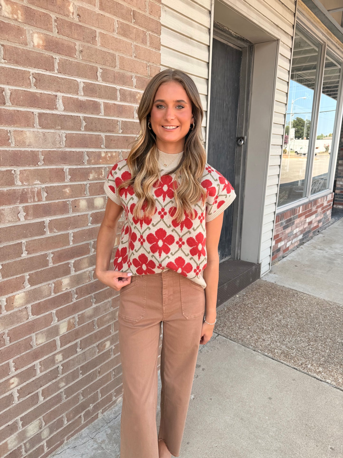 Floral Knit Top