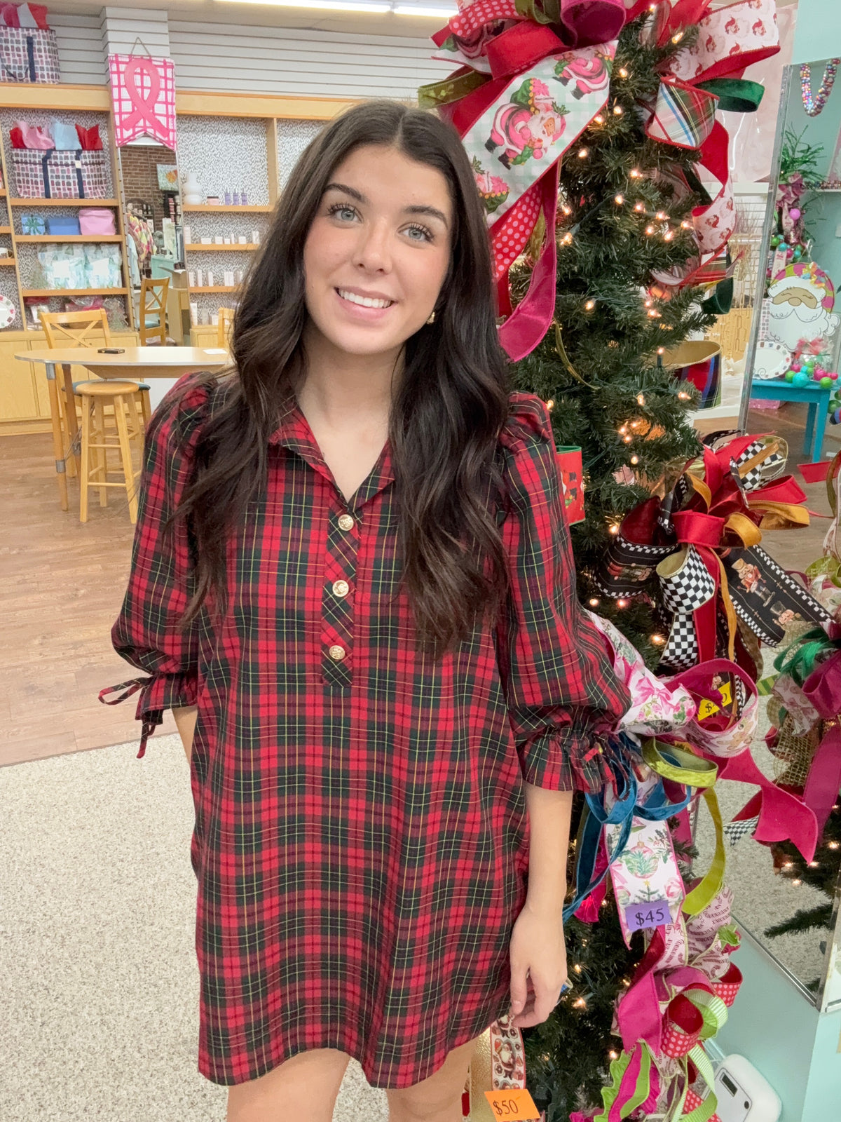 Entro Plaid Dress