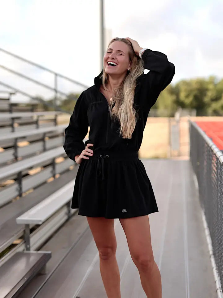 J Brooke Black Hoodie Skort