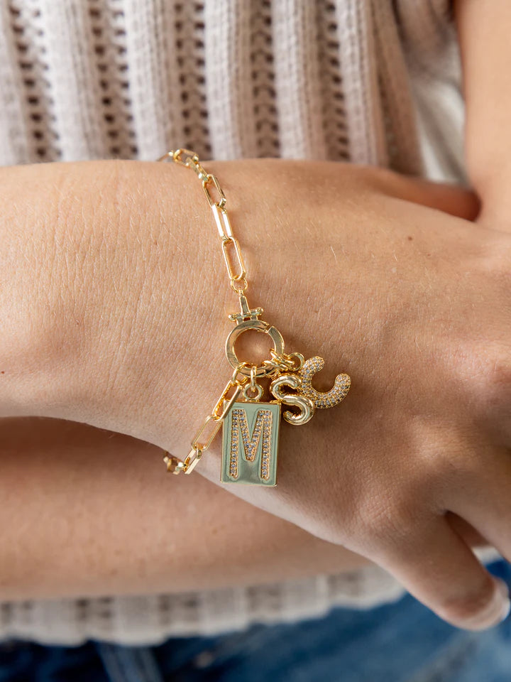 Mary Square Thea Charm Bracelet Medium 7.5