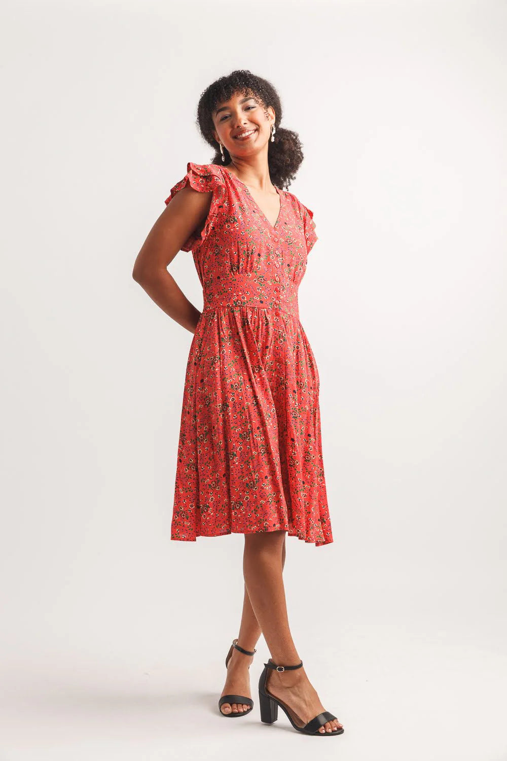 Papillon Ikat Abstract Dress