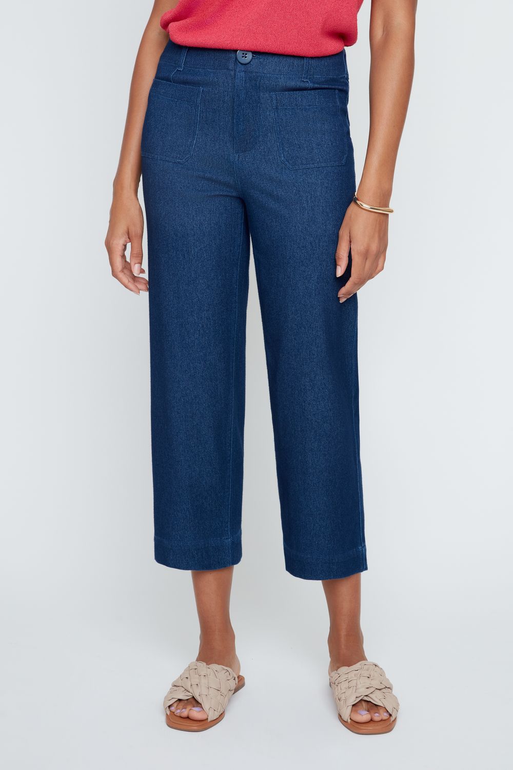 Renuar Dark Denim Flat Front Stretch Jean