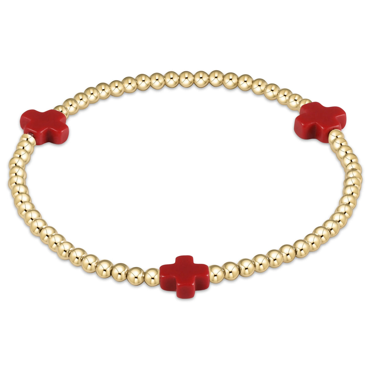 enewton Signature Cross Gold 3mm Red