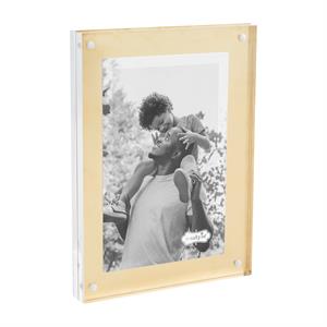 MP Small Brass Acrylic Block Frame