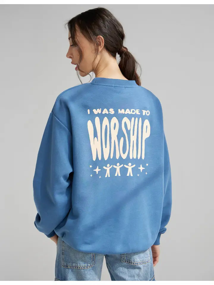 Elevated Faith Made to Worship Crewneck