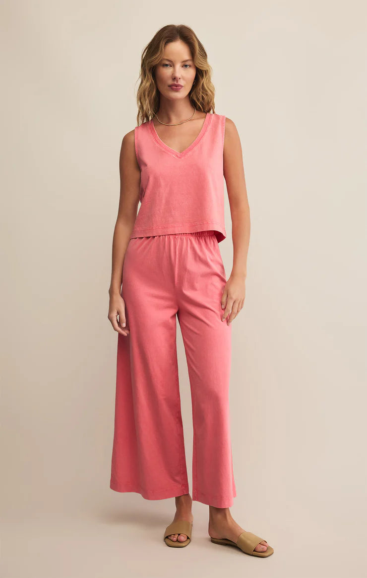 Sloane V-Neck Sunset Pink