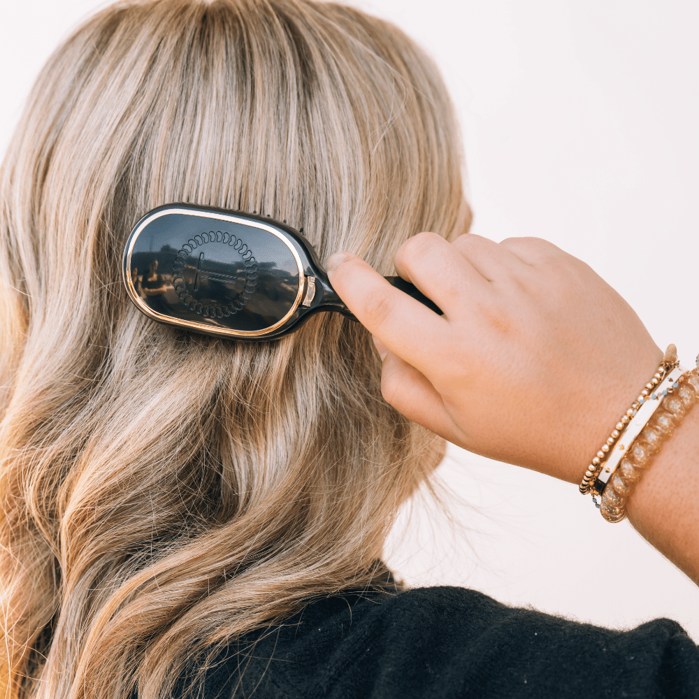 Teleties Mini Detangler Brush| Jet Black