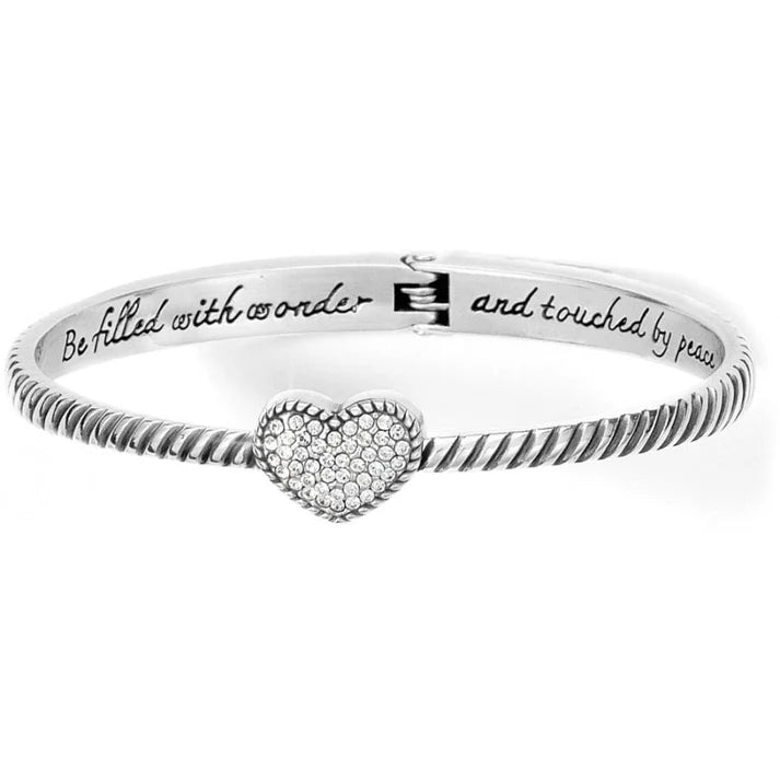 Celestia Heart Hinged Bracelet