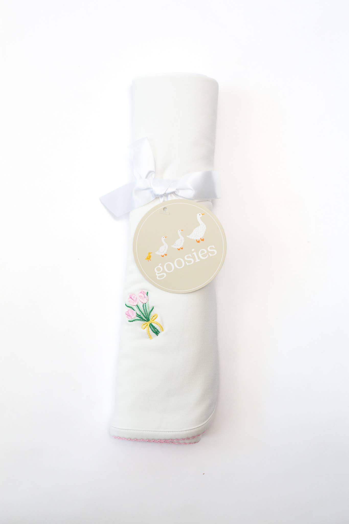 Fancy Tulips - Pip Embroidered Blanket