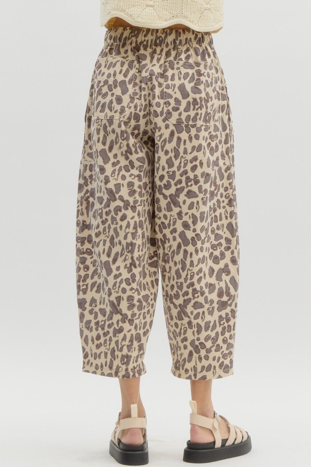 Take It Easy Leopard Jogger