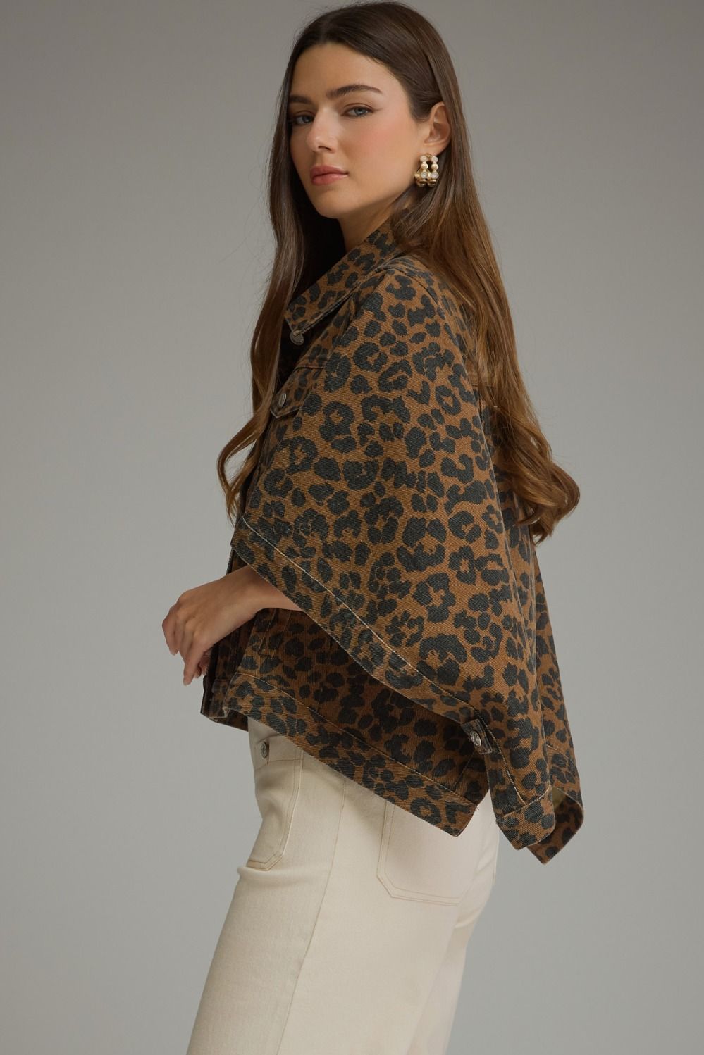 Entro Brown Leopard Jacket