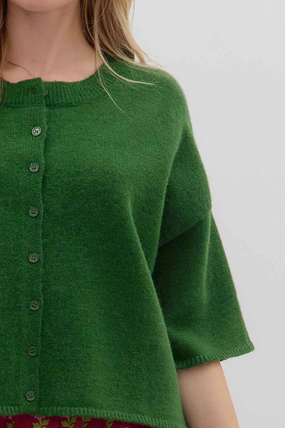 Carlie Green Cardigan