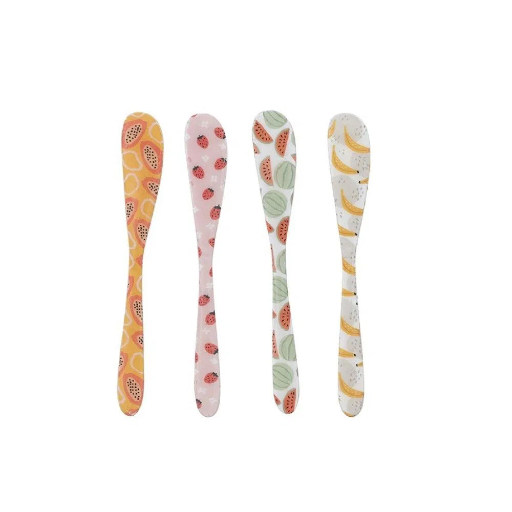 Enameled Stainless Steel Canape Knife Set