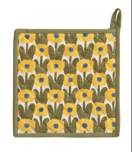 Cotton Slub Printed Pot Holders