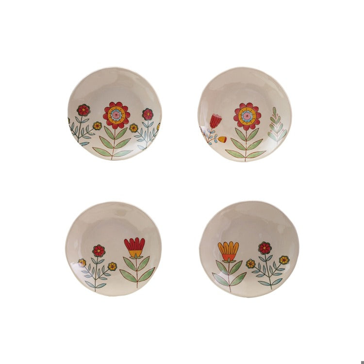 Hand-Painted Stoneware Plate