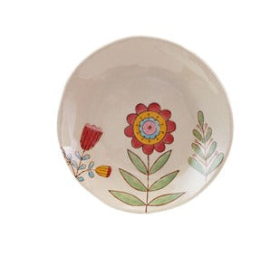 Hand-Painted Stoneware Plate
