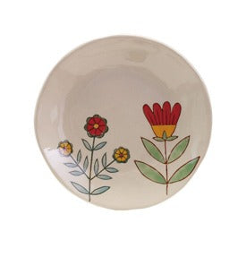 Hand-Painted Stoneware Plate
