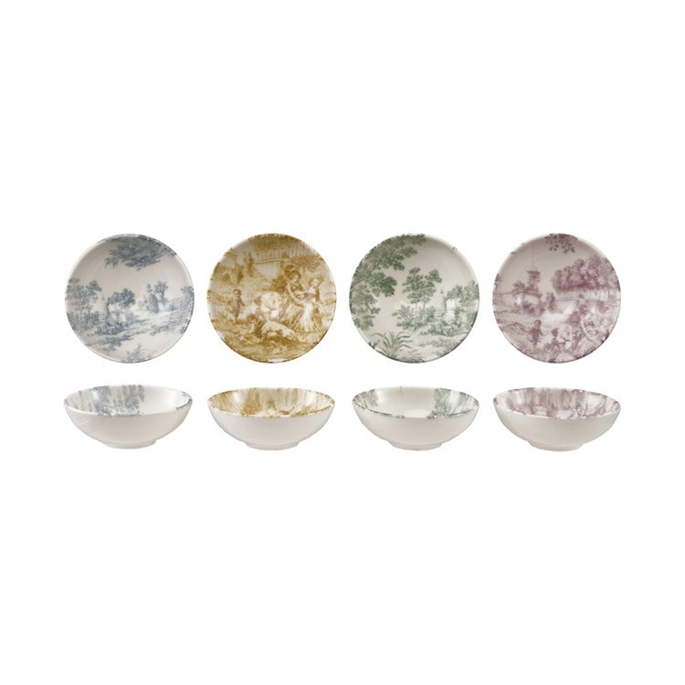 Hazel Mazel Stoneware Toile Bowl