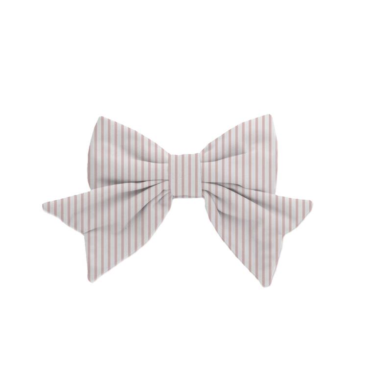 Fabric Bow Pink Stripe