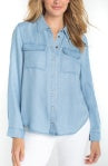 Liverpool Denim SnapFront Top
