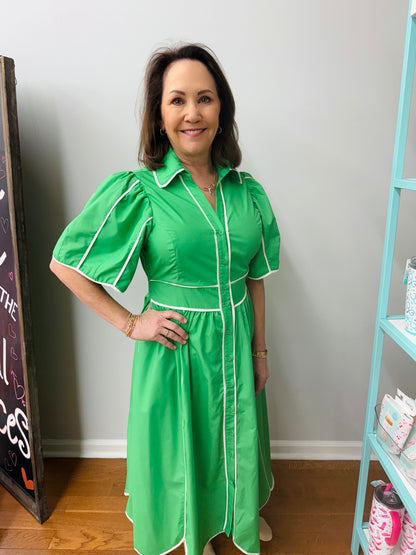 Green Daze Ahead Dress