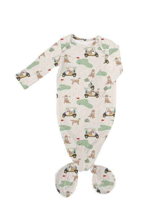 Barks & Birdies Knotted Infant Gown 0-3mo