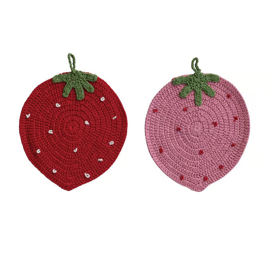 Hazel Mazel Strawberry Pot Holders