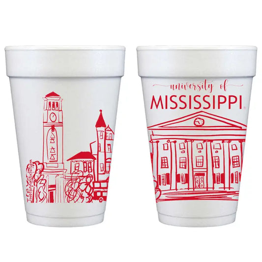 Two Funny Girls Ole Miss University of Mississippi Cups