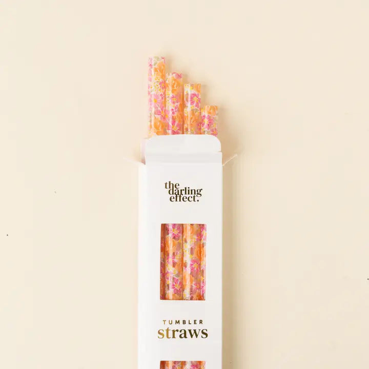 Secret Garden Pink Straws