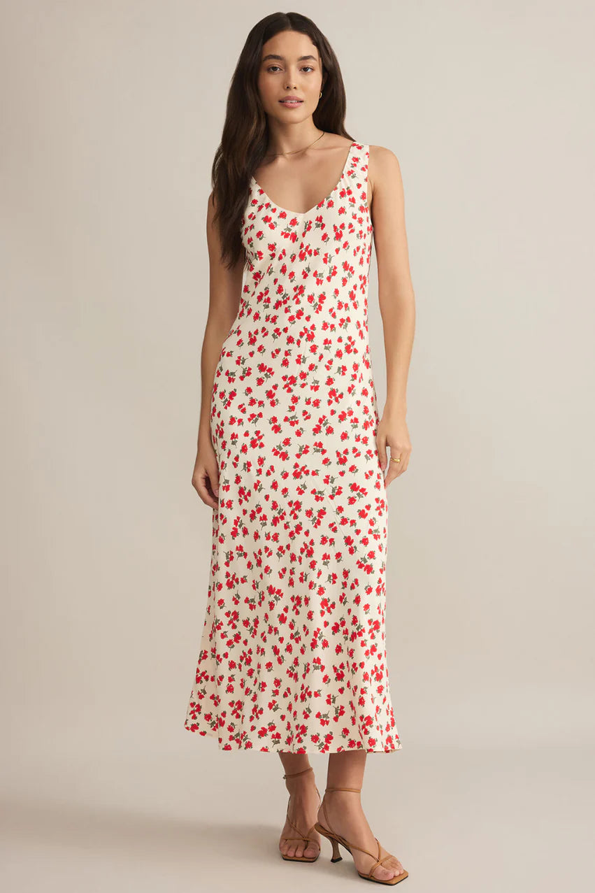 Hana La Rosa Ditsy Maxi Dress Sea Salt