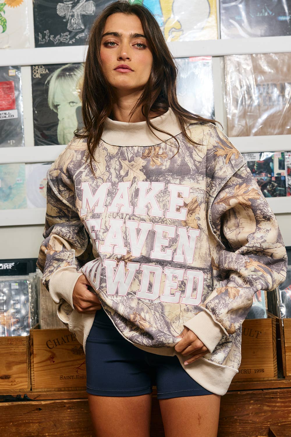 Camo Make Heaven Crowded Sweatshirt