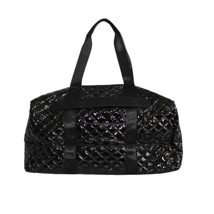 Glossy Black Debra Diamond Weekender