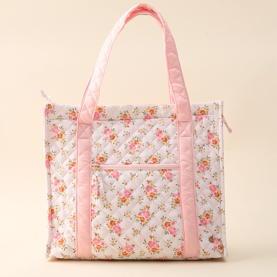 The Everyday Quilted Tote Bag-Endless Daydream Cream