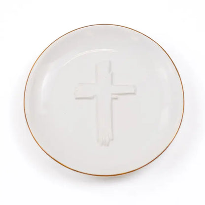 Cross Combo Tea Towel/ Trinket Dish Gift